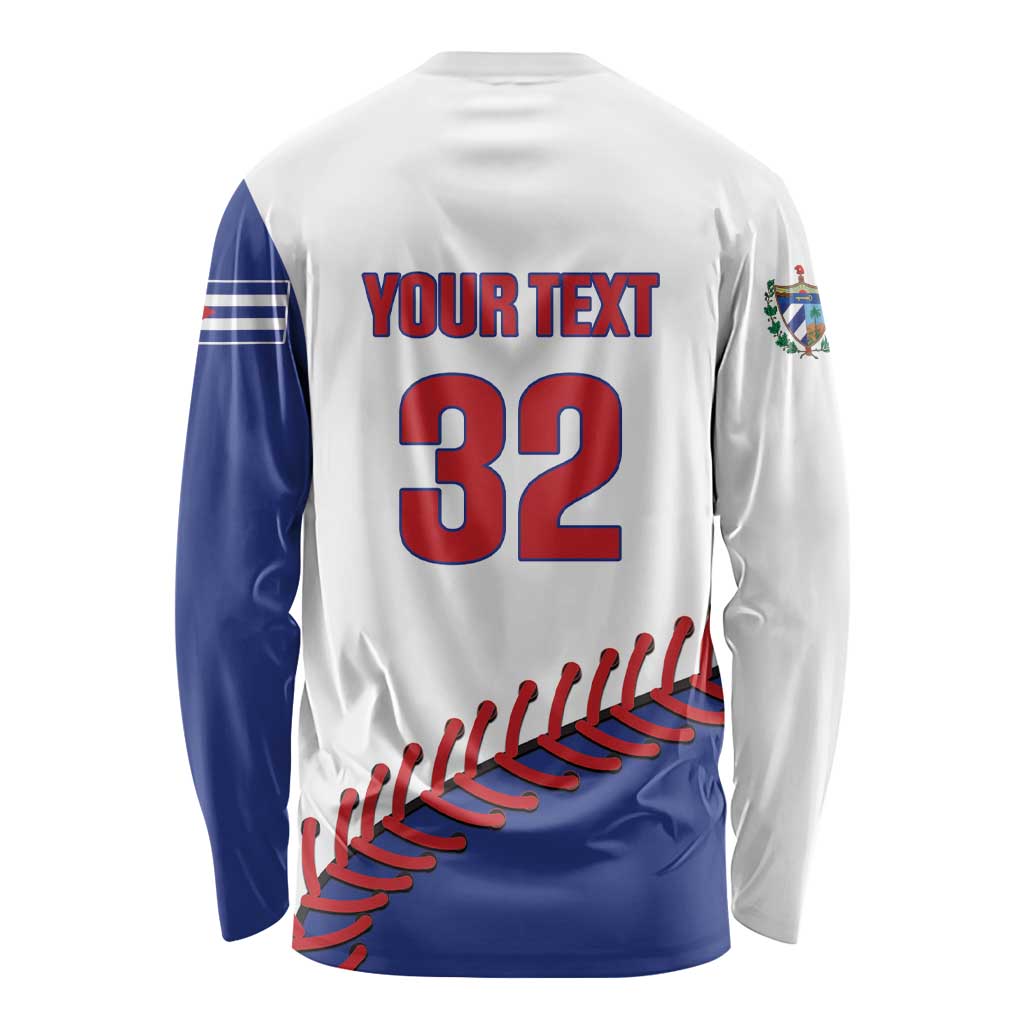 Custom Baseball Cuba 2025 Long Sleeve Shirt Cuba Powerhouse of Baseball