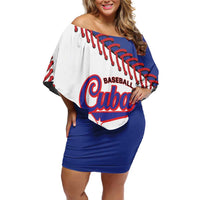 Custom Baseball Cuba 2025 Off Shoulder Short Dress Cuba Powerhouse of Baseball