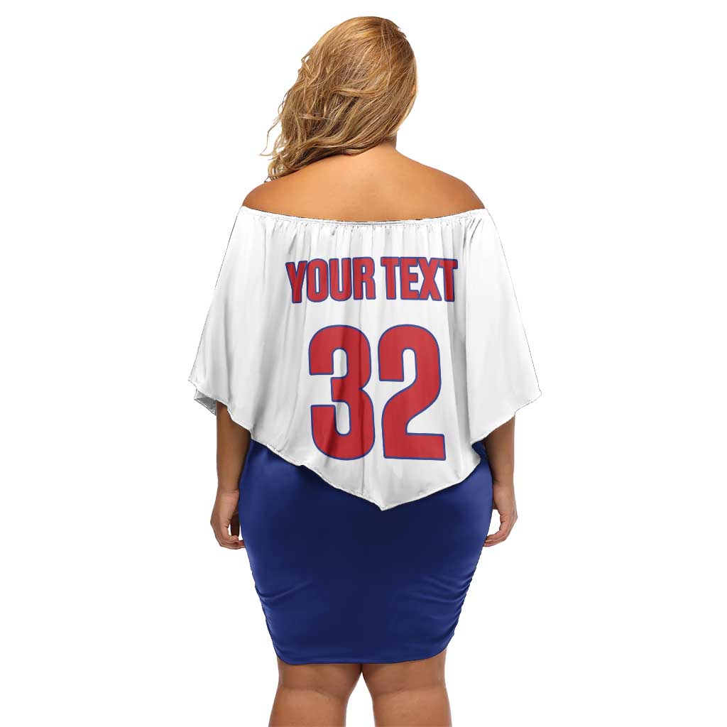 Custom Baseball Cuba 2025 Off Shoulder Short Dress Cuba Powerhouse of Baseball