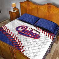 Custom Baseball Cuba 2025 Quilt Bed Set Cuba Powerhouse of Baseball