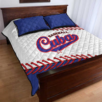 Custom Baseball Cuba 2025 Quilt Bed Set Cuba Powerhouse of Baseball