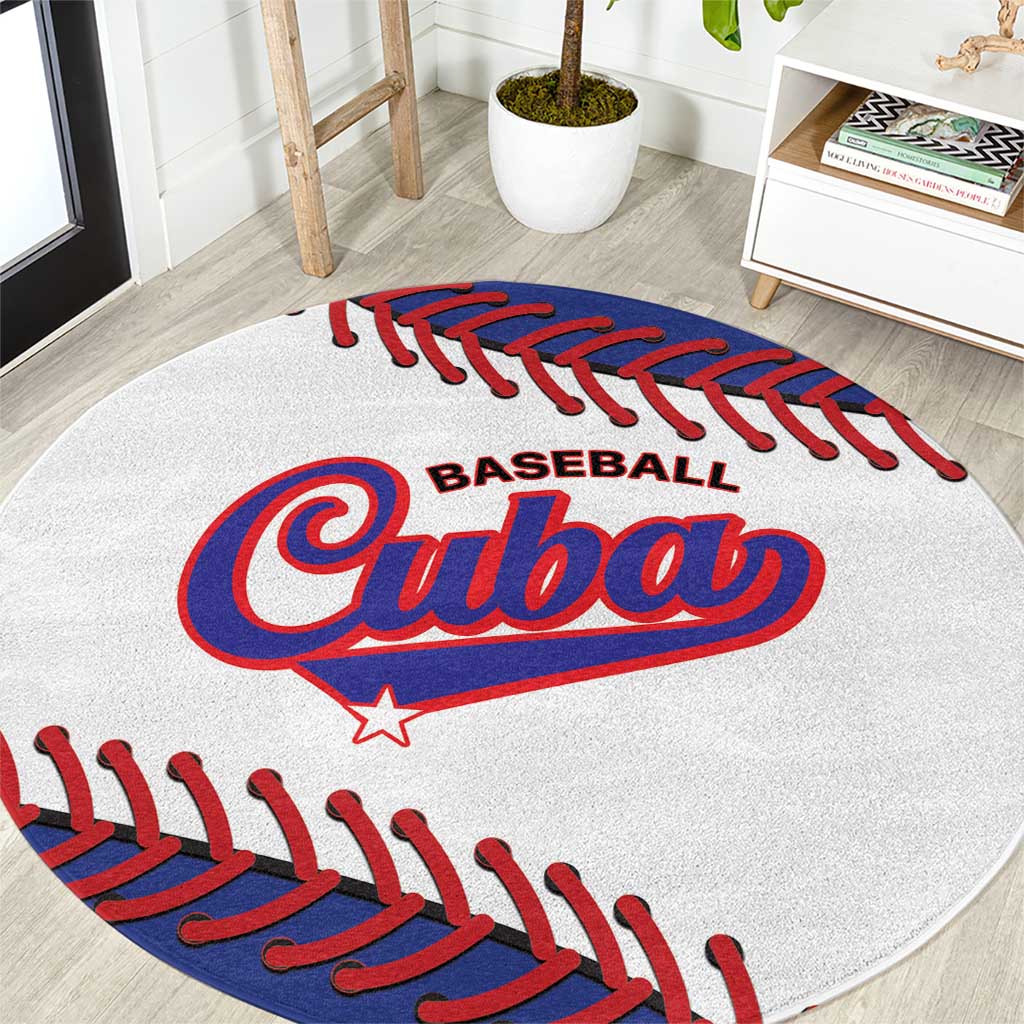 Custom Baseball Cuba 2025 Round Carpet Cuba Powerhouse of Baseball