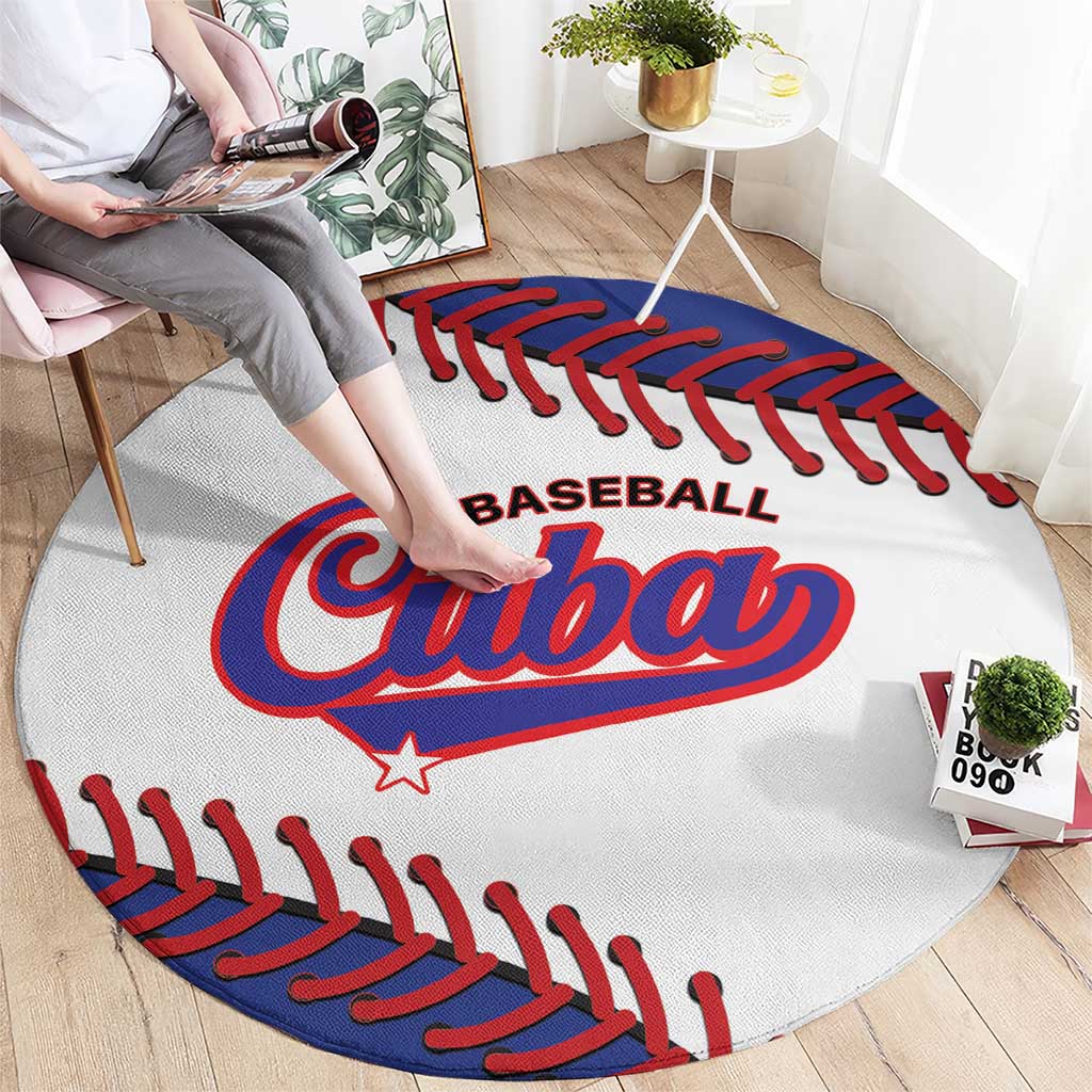 Custom Baseball Cuba 2025 Round Carpet Cuba Powerhouse of Baseball
