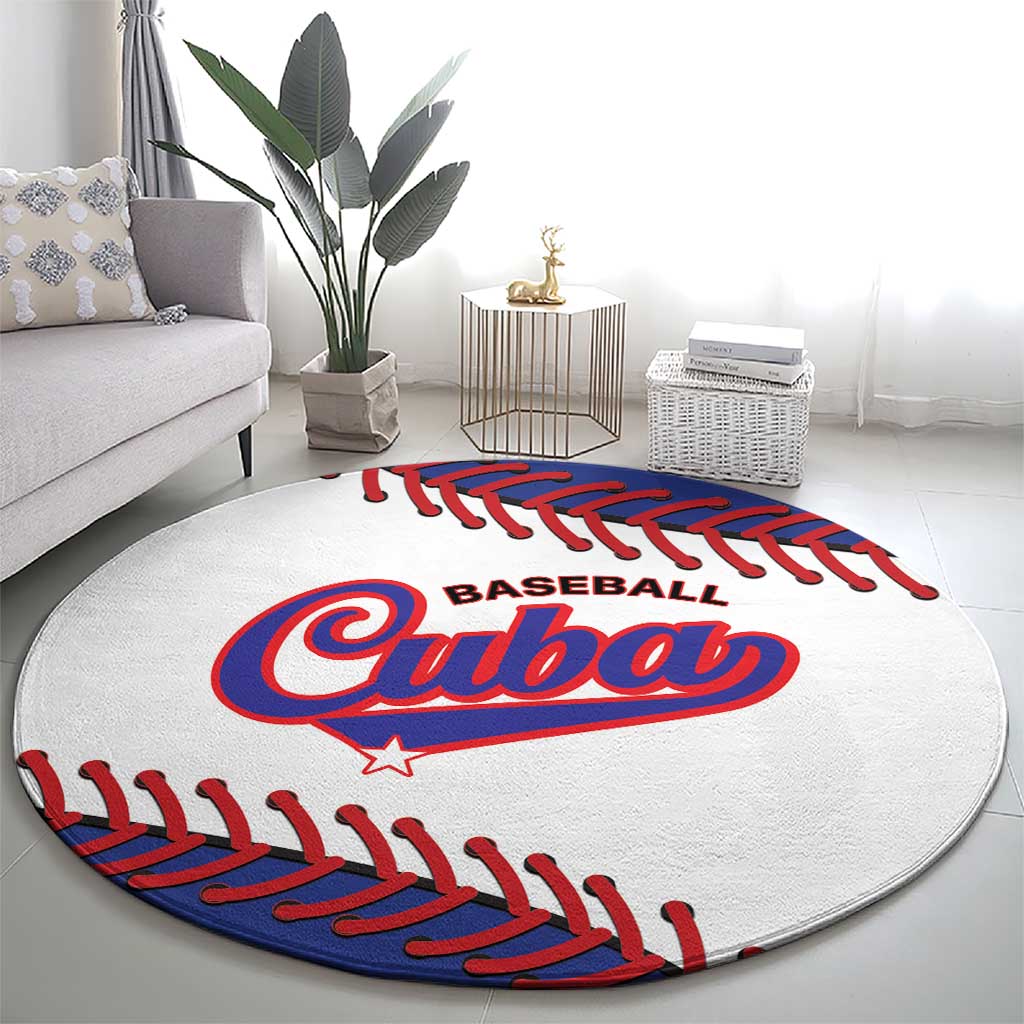 Custom Baseball Cuba 2025 Round Carpet Cuba Powerhouse of Baseball