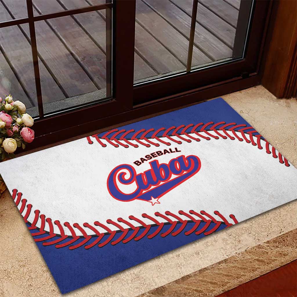 Custom Baseball Cuba 2025 Rubber Doormat Cuba Powerhouse of Baseball