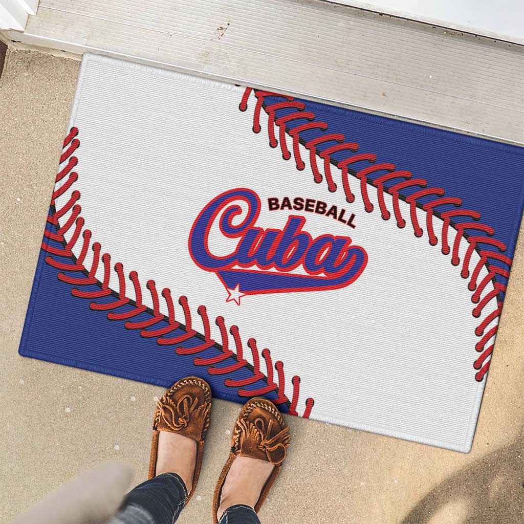 Custom Baseball Cuba 2025 Rubber Doormat Cuba Powerhouse of Baseball