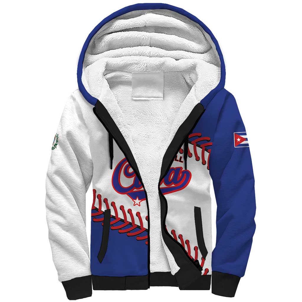 Custom Baseball Cuba 2025 Sherpa Hoodie Cuba Powerhouse of Baseball