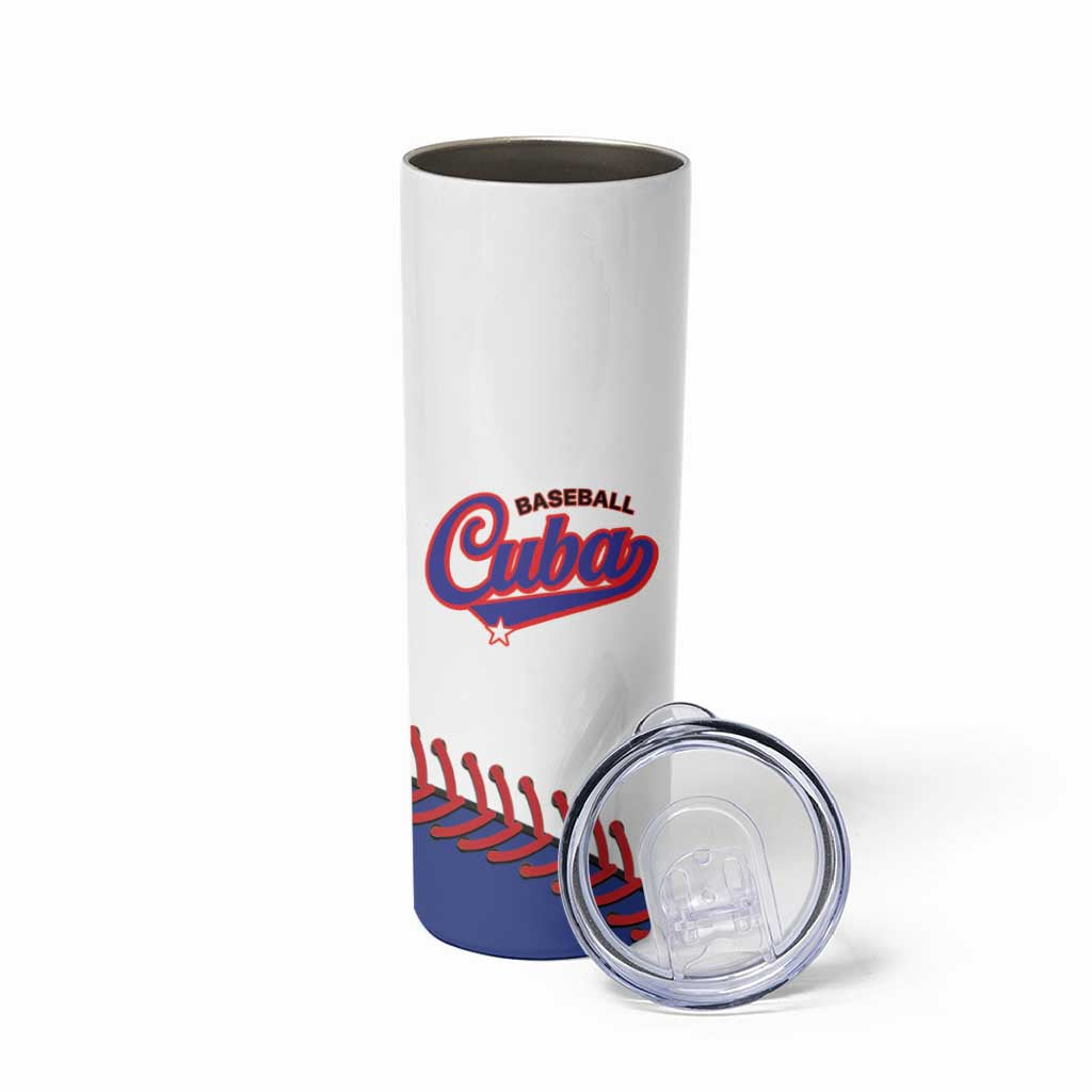 Custom Baseball Cuba 2025 Skinny Tumbler Cuba Powerhouse of Baseball