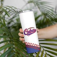 Custom Baseball Cuba 2025 Skinny Tumbler Cuba Powerhouse of Baseball