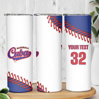 Custom Baseball Cuba 2025 Skinny Tumbler Cuba Powerhouse of Baseball