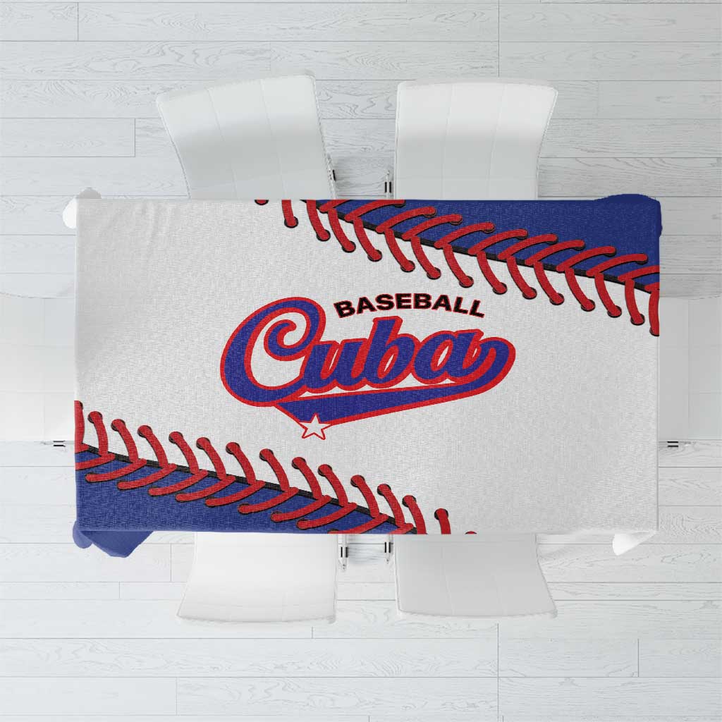 Custom Baseball Cuba 2025 Tablecloth Cuba Powerhouse of Baseball