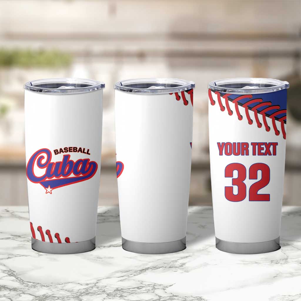 Custom Baseball Cuba 2025 Tumbler Cup Cuba Powerhouse of Baseball