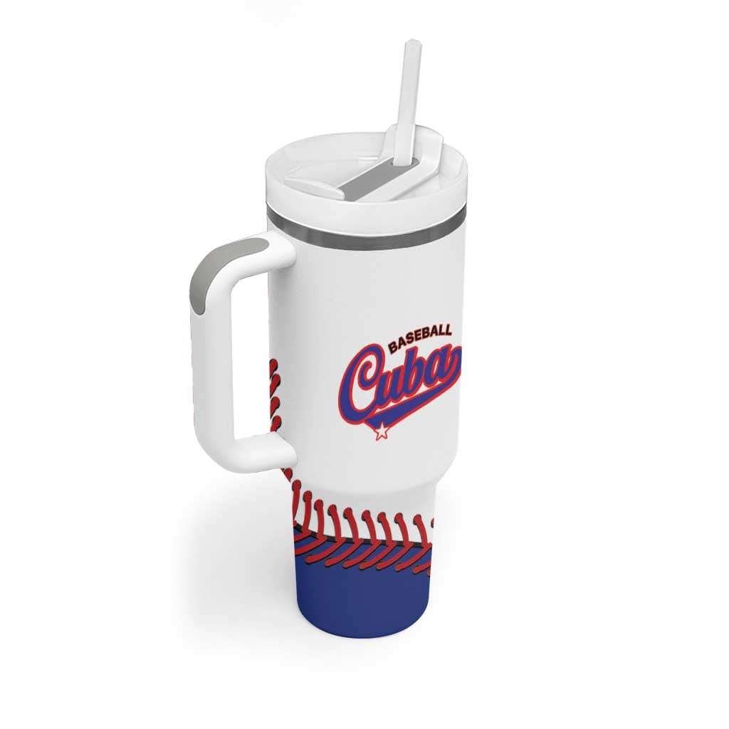 Custom Baseball Cuba 2025 Tumbler With Handle Cuba Powerhouse of Baseball