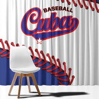 Custom Baseball Cuba 2025 Window Curtain Cuba Powerhouse of Baseball