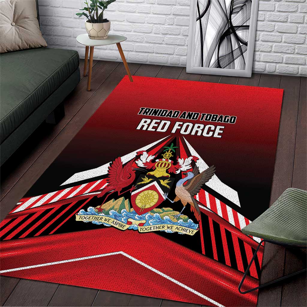 Custom Cricket Trinidad and Tobago Red Force Area Rug Go Champion