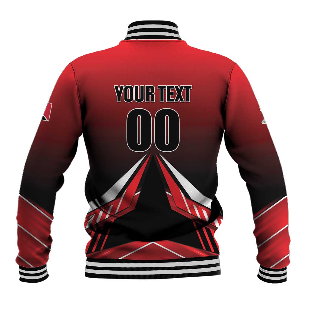 Custom Cricket Trinidad and Tobago Red Force Baseball Jacket Go Champion