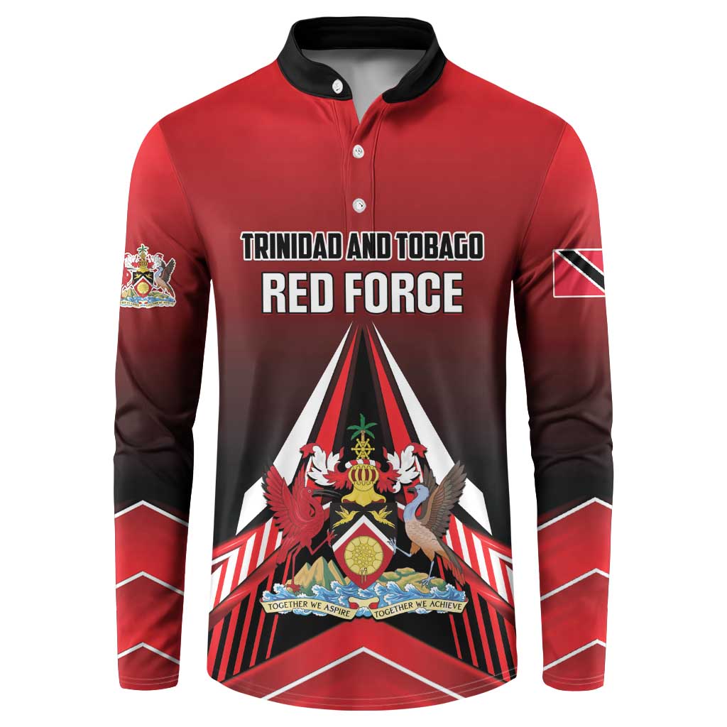 Custom Cricket Trinidad and Tobago Red Force Button Sweatshirt Go Champion