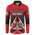 Custom Cricket Trinidad and Tobago Red Force Button Sweatshirt Go Champion