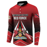 Custom Cricket Trinidad and Tobago Red Force Button Sweatshirt Go Champion