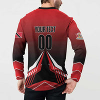 Custom Cricket Trinidad and Tobago Red Force Button Sweatshirt Go Champion