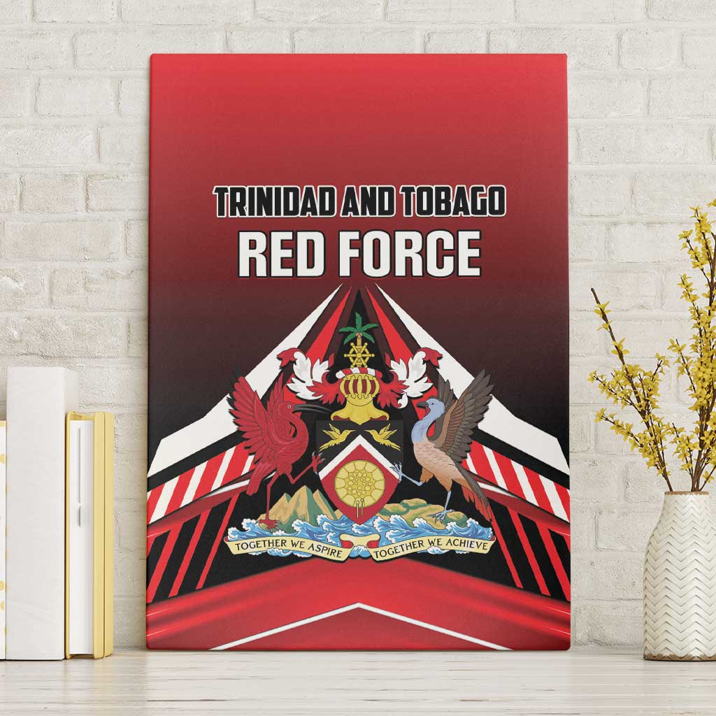 Custom Cricket Trinidad and Tobago Red Force Canvas Wall Art Go Champion