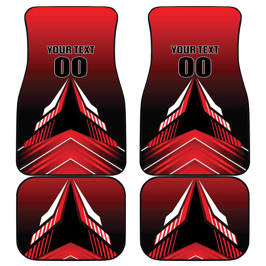Custom Cricket Trinidad and Tobago Red Force Car Mats Go Champion