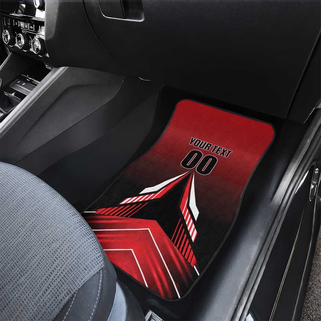 Custom Cricket Trinidad and Tobago Red Force Car Mats Go Champion