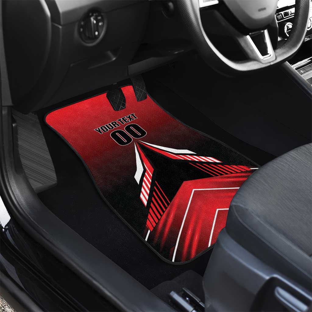 Custom Cricket Trinidad and Tobago Red Force Car Mats Go Champion