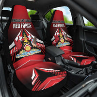 Custom Cricket Trinidad and Tobago Red Force Car Seat Cover Go Champion