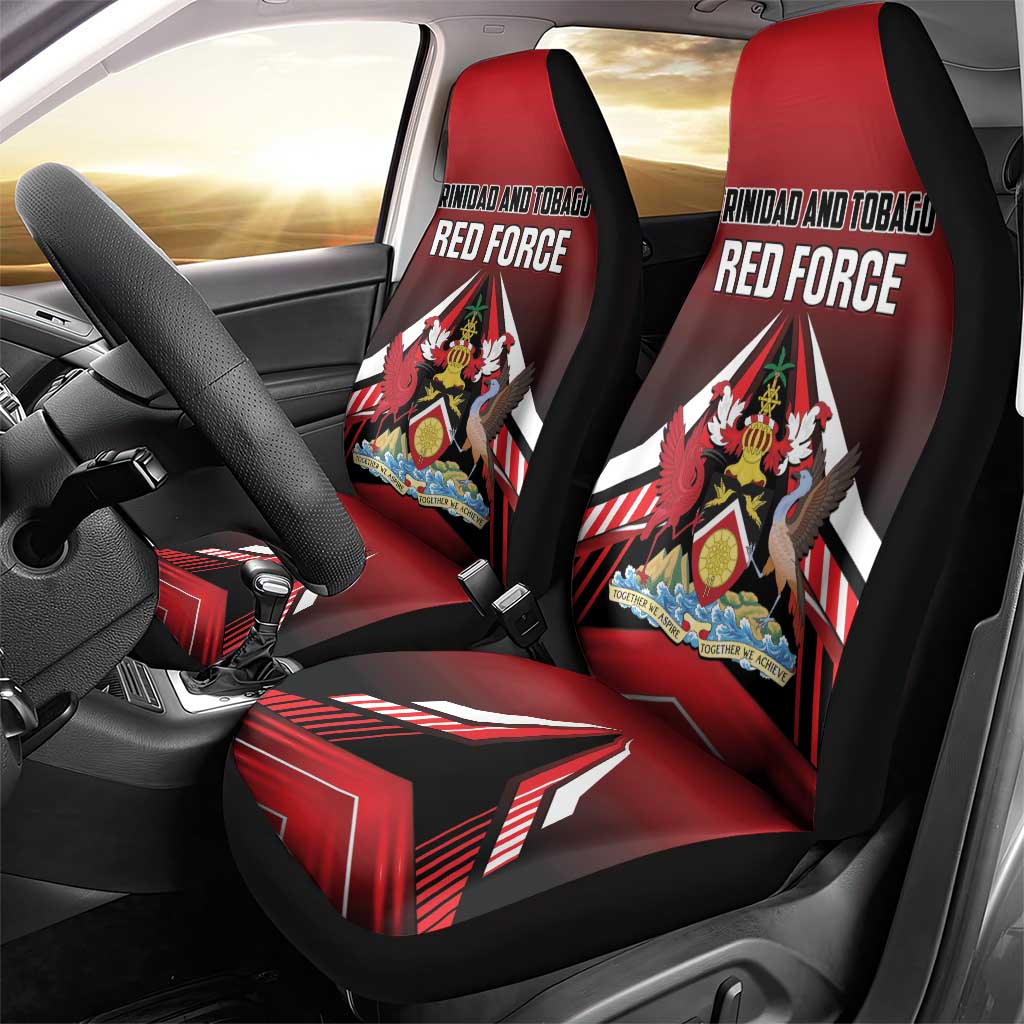 Custom Cricket Trinidad and Tobago Red Force Car Seat Cover Go Champion