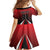 Custom Cricket Trinidad and Tobago Red Force Family Matching Long Sleeve Bodycon Dress and Hawaiian Shirt Go Champion