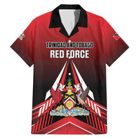 Custom Cricket Trinidad and Tobago Red Force Family Matching Mermaid Dress and Hawaiian Shirt Go Champion