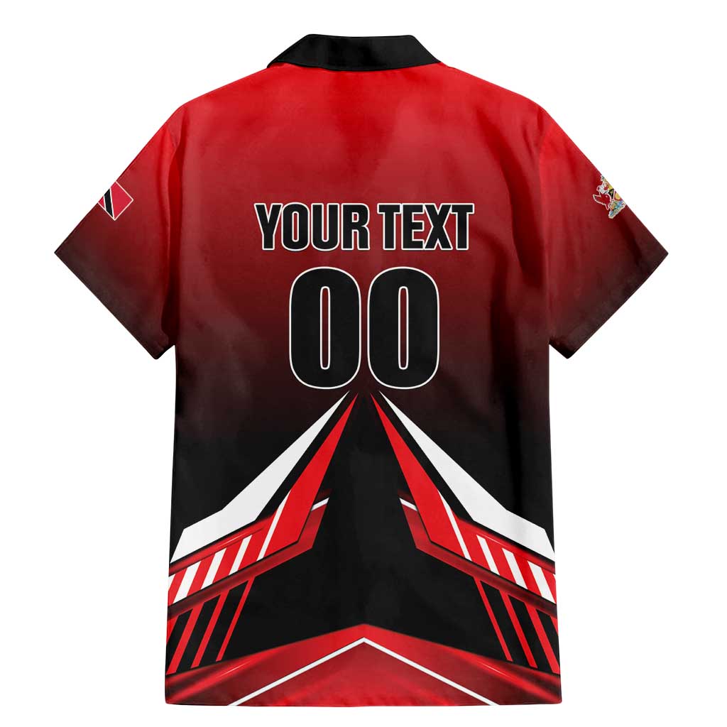 Custom Cricket Trinidad and Tobago Red Force Family Matching Mermaid Dress and Hawaiian Shirt Go Champion