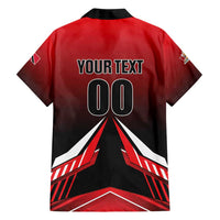 Custom Cricket Trinidad and Tobago Red Force Family Matching Off Shoulder Maxi Dress and Hawaiian Shirt Go Champion