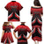 Custom Cricket Trinidad and Tobago Red Force Family Matching Puletasi and Hawaiian Shirt Go Champion