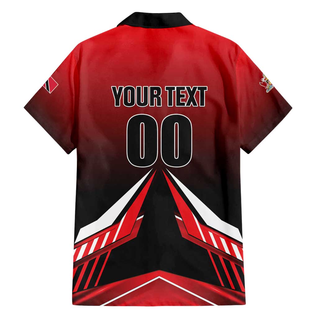 Custom Cricket Trinidad and Tobago Red Force Family Matching Puletasi and Hawaiian Shirt Go Champion