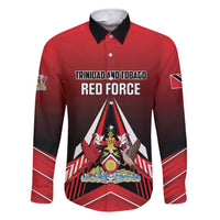 Custom Cricket Trinidad and Tobago Red Force Family Matching Short Sleeve Bodycon Dress and Hawaiian Shirt Go Champion