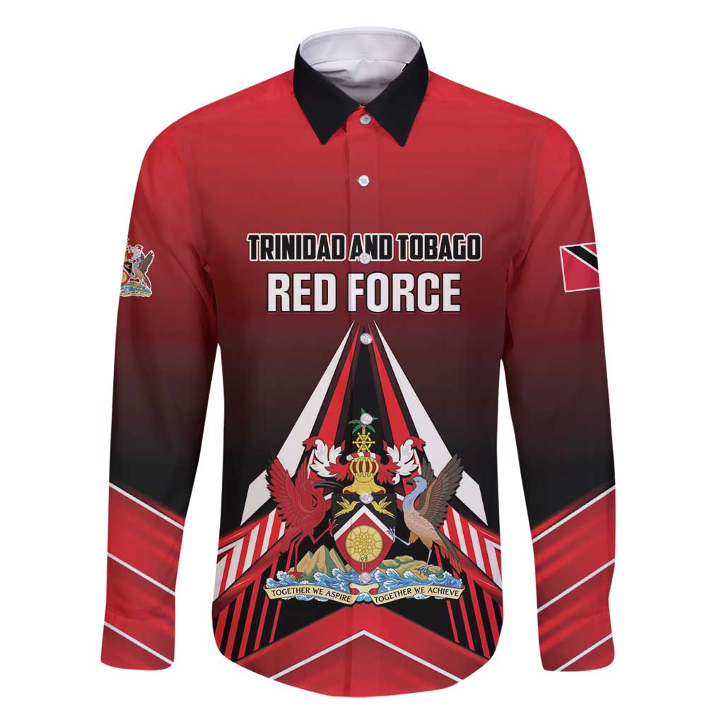 Custom Cricket Trinidad and Tobago Red Force Family Matching Tank Maxi Dress and Hawaiian Shirt Go Champion