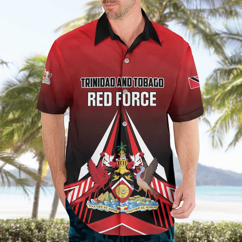 Custom Cricket Trinidad and Tobago Red Force Hawaiian Shirt Go Champion