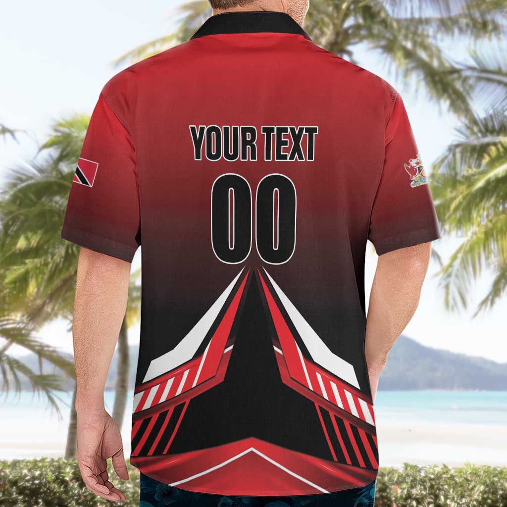 Custom Cricket Trinidad and Tobago Red Force Hawaiian Shirt Go Champion
