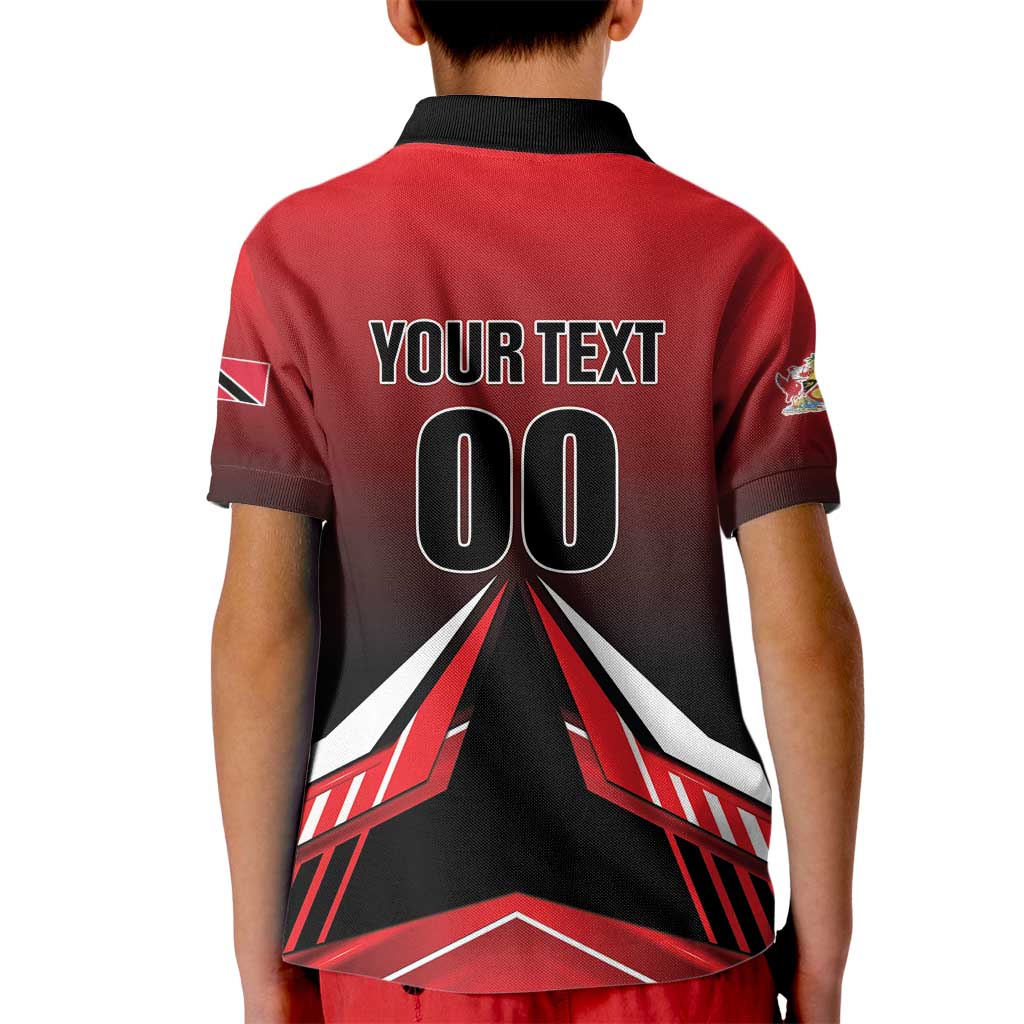 Custom Cricket Trinidad and Tobago Red Force Kid Polo Shirt Go Champion