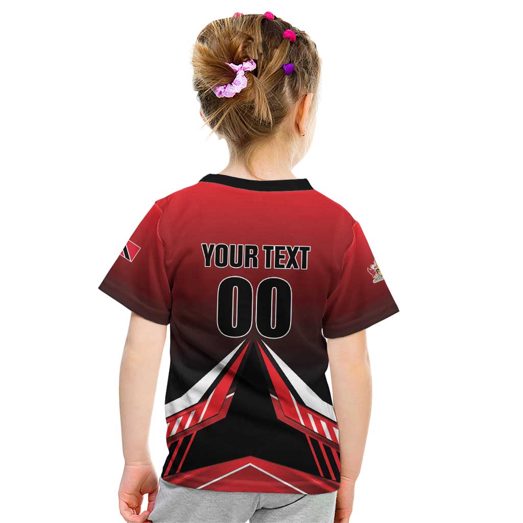 Custom Cricket Trinidad and Tobago Red Force Kid T Shirt Go Champion