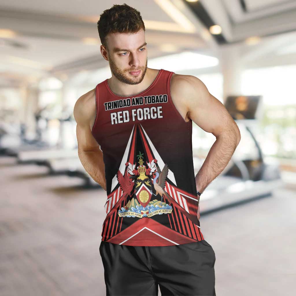 Custom Cricket Trinidad and Tobago Red Force Men Tank Top Go Champion