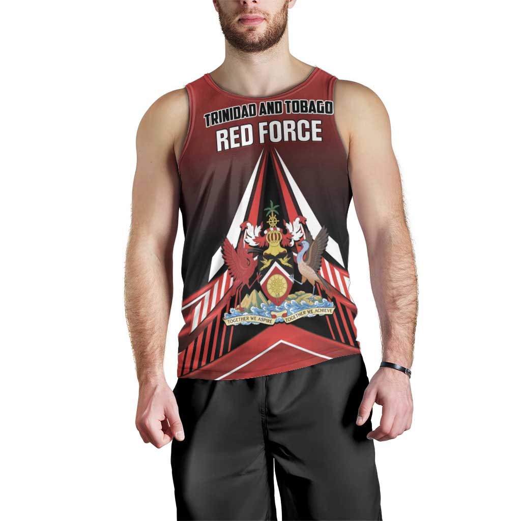 Custom Cricket Trinidad and Tobago Red Force Men Tank Top Go Champion
