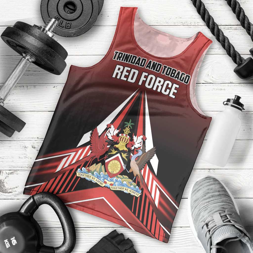 Custom Cricket Trinidad and Tobago Red Force Men Tank Top Go Champion
