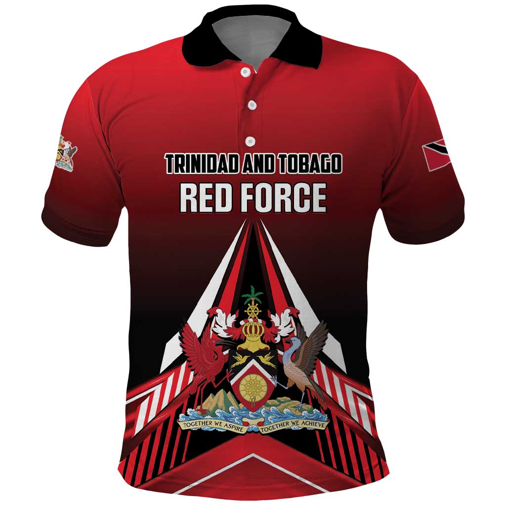 Custom Cricket Trinidad and Tobago Red Force Polo Shirt Go Champion