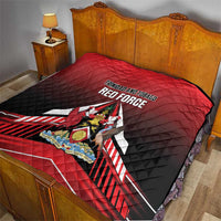 Custom Cricket Trinidad and Tobago Red Force Quilt Go Champion