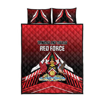 Custom Cricket Trinidad and Tobago Red Force Quilt Bed Set Go Champion