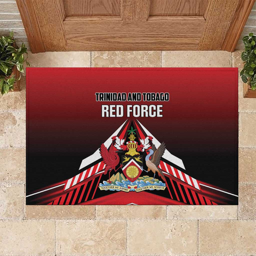 Custom Cricket Trinidad and Tobago Red Force Rubber Doormat Go Champion
