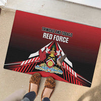 Custom Cricket Trinidad and Tobago Red Force Rubber Doormat Go Champion
